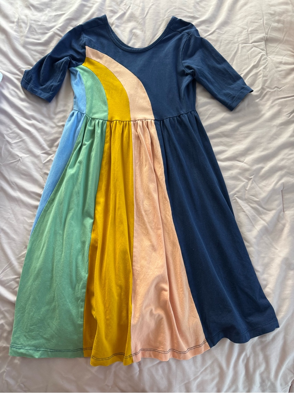 Hanna Andersson Rainbow Dress - girls size 12